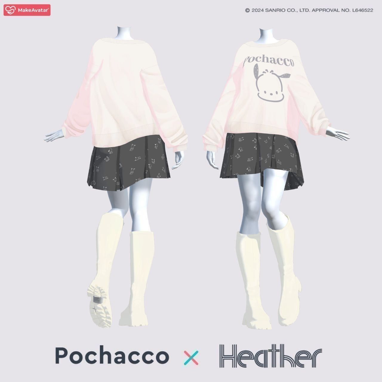 [MakeAvatar] Heather×ポチャッココラボ　女性素体対応