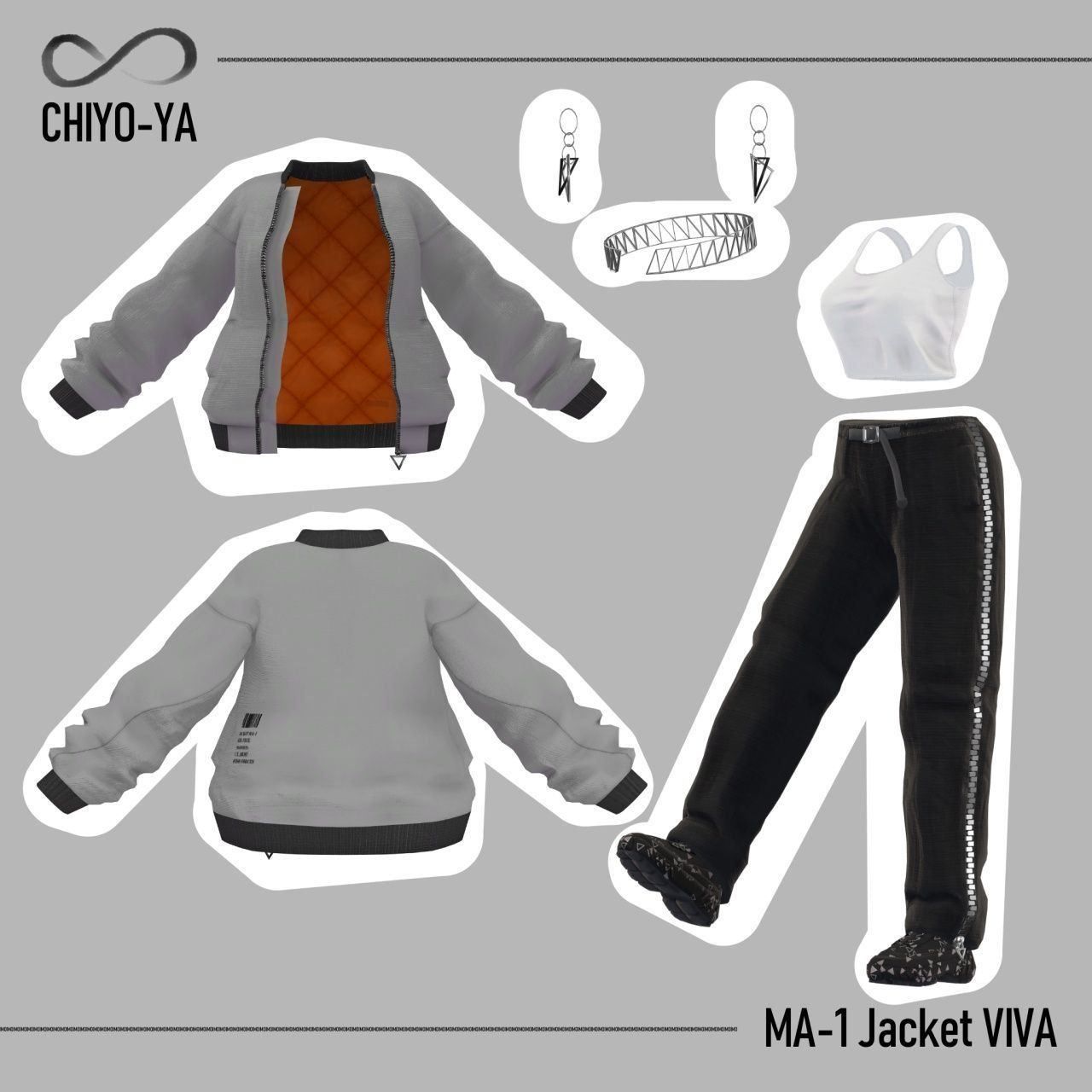 [11 Avater] MA-1 Jacket set 「VIVA」