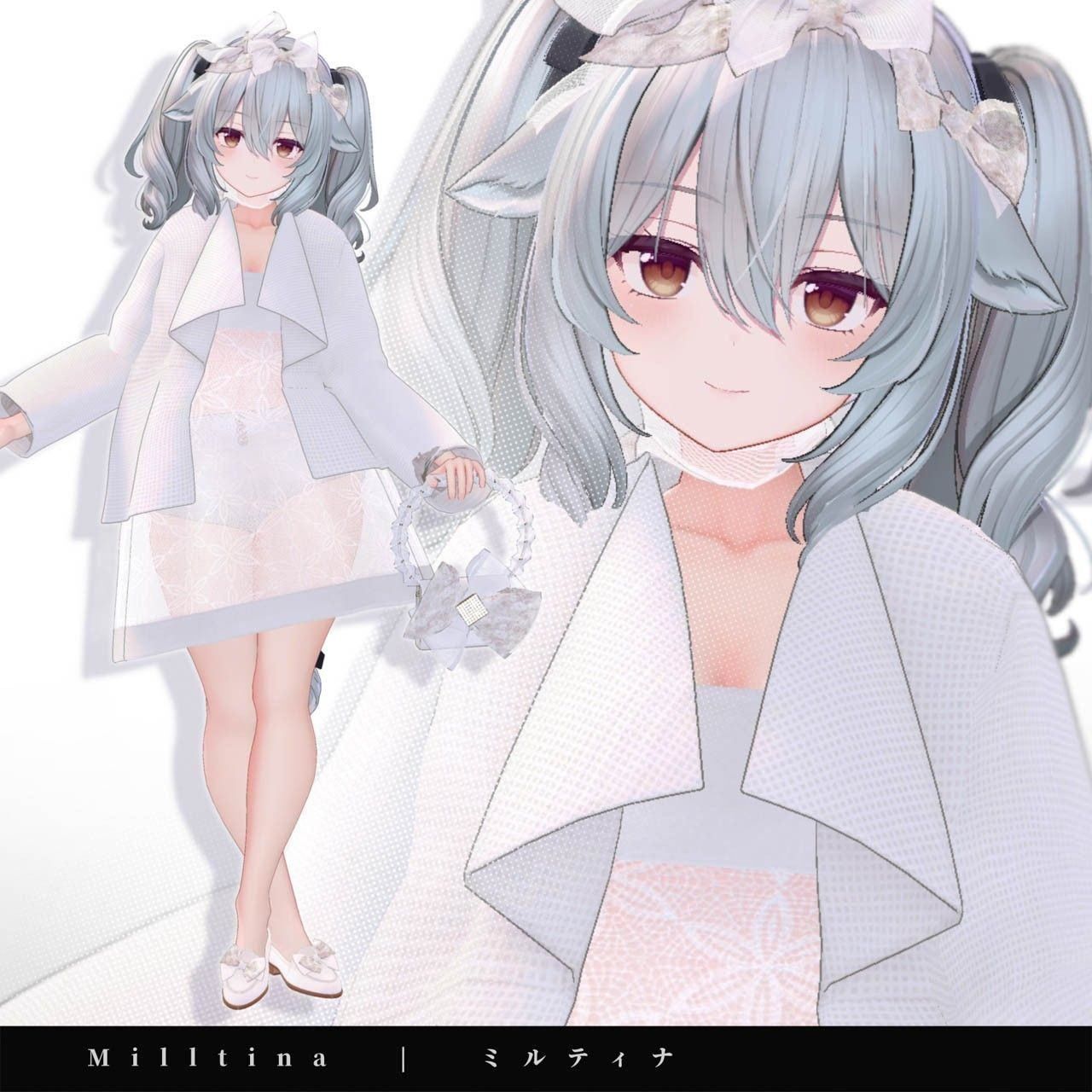 【ミルティナ Milltina】ブーケコレクション☆ふんわりリボンローファー【VRChat】