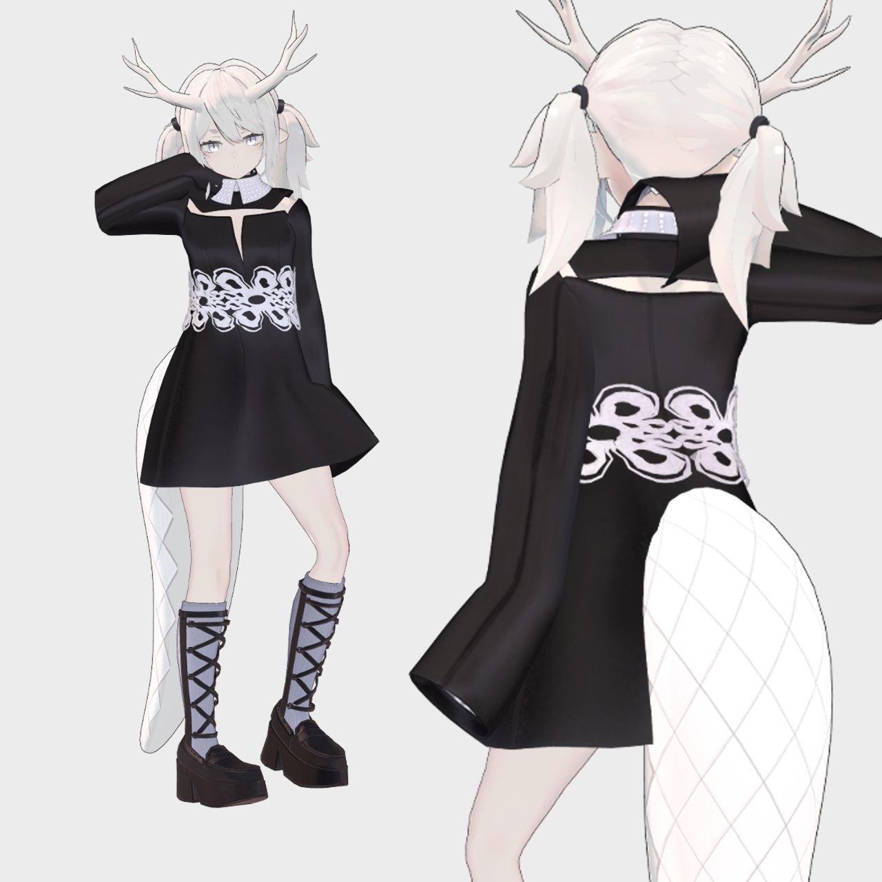 【龍のヨルちゃん-Yollchang 対応】PochiDress【VRC想定衣装】