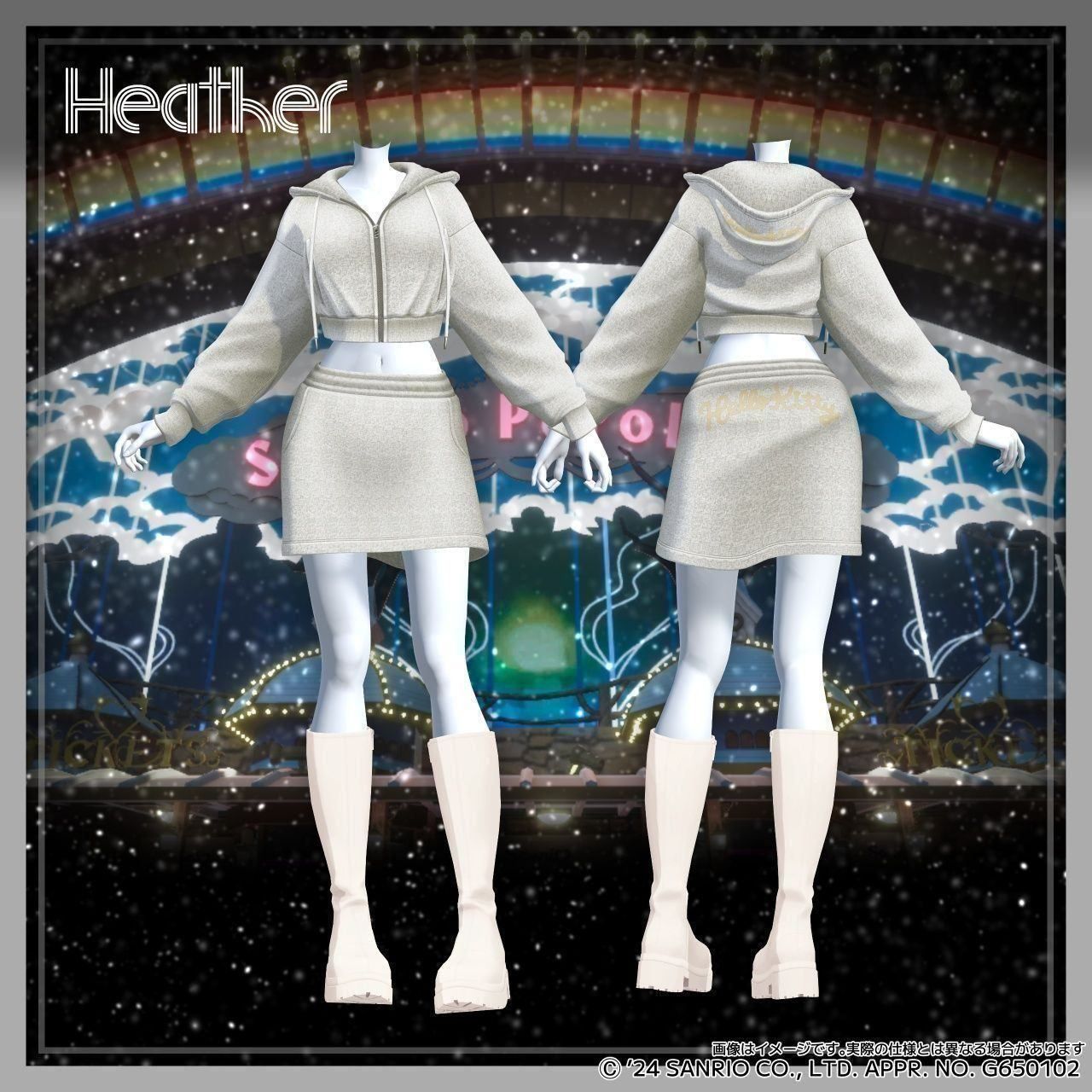 [MakeAvatar]【第4弾】ハローキティ×Heather　女性素体対応