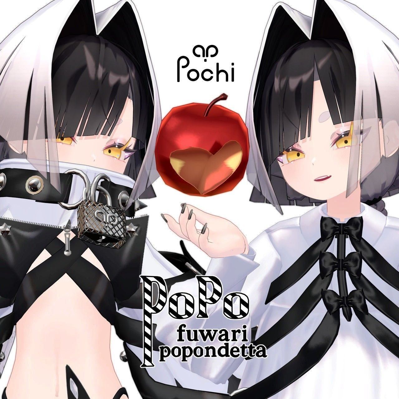  Full-Scratch Original 3D Model for VRChat Fuwari Popondetta