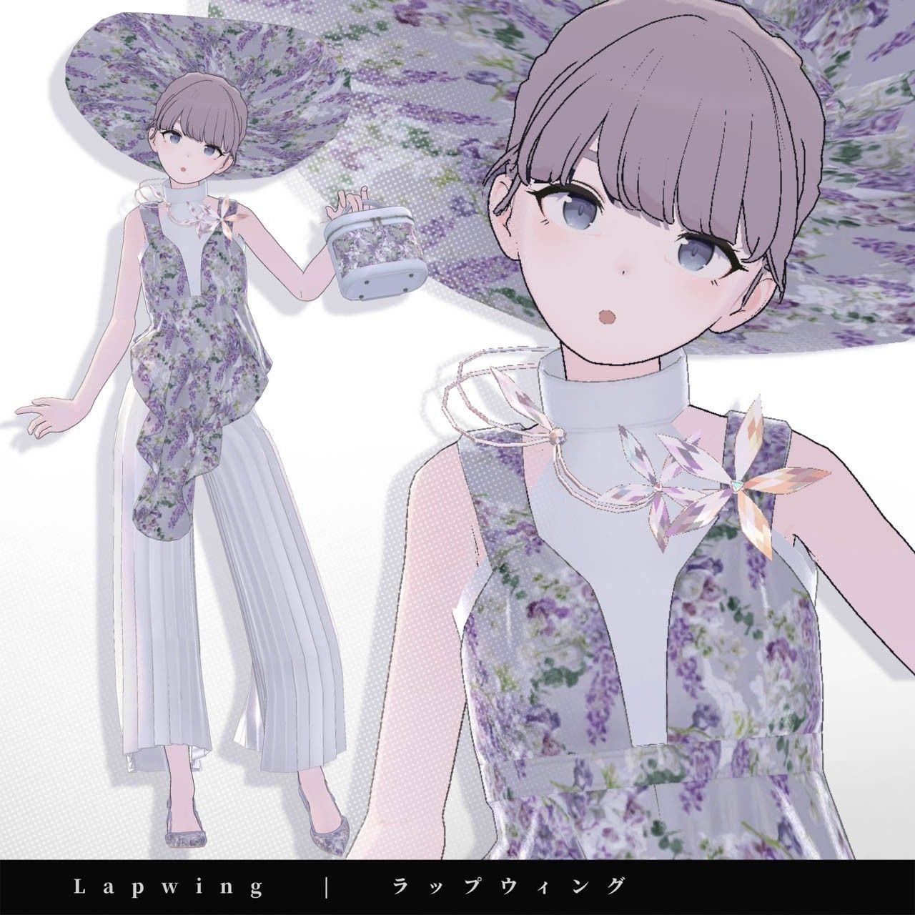 【Lapwing】ブーケコレクション☆バックストラップシューズ【VRChat】