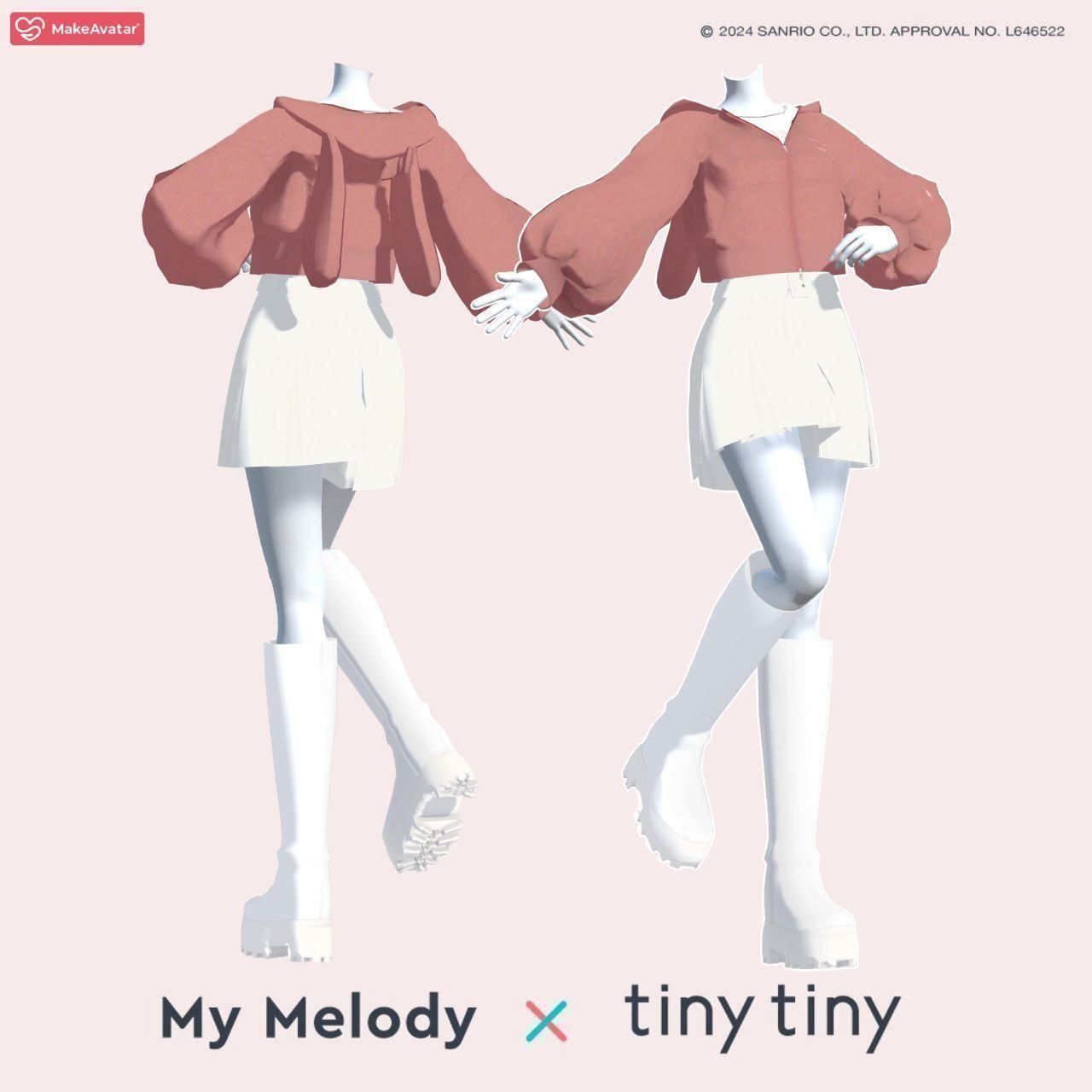[MakeAvatar] tiny tiny×マイメロディコラボ　女性素体対応