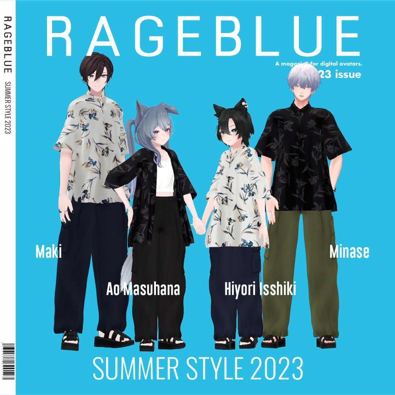RAGEBLUE「Flower shirt co-ord」