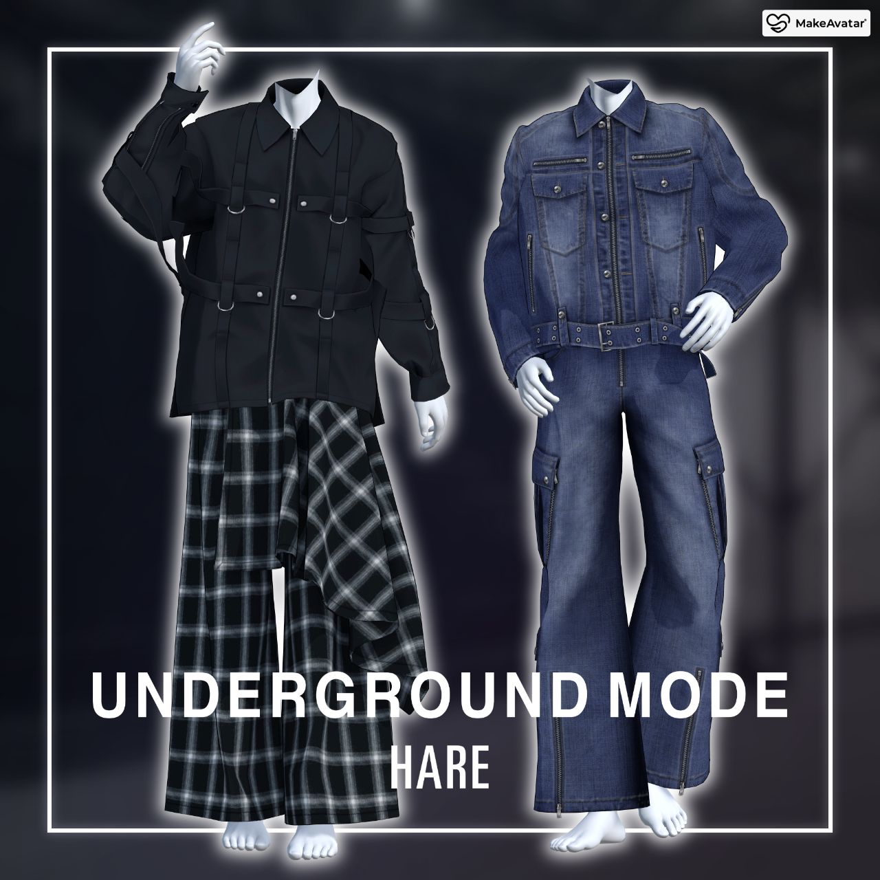 [MakeAvatar] and ST HARE UNDERGROUND MODE　男性素体対応