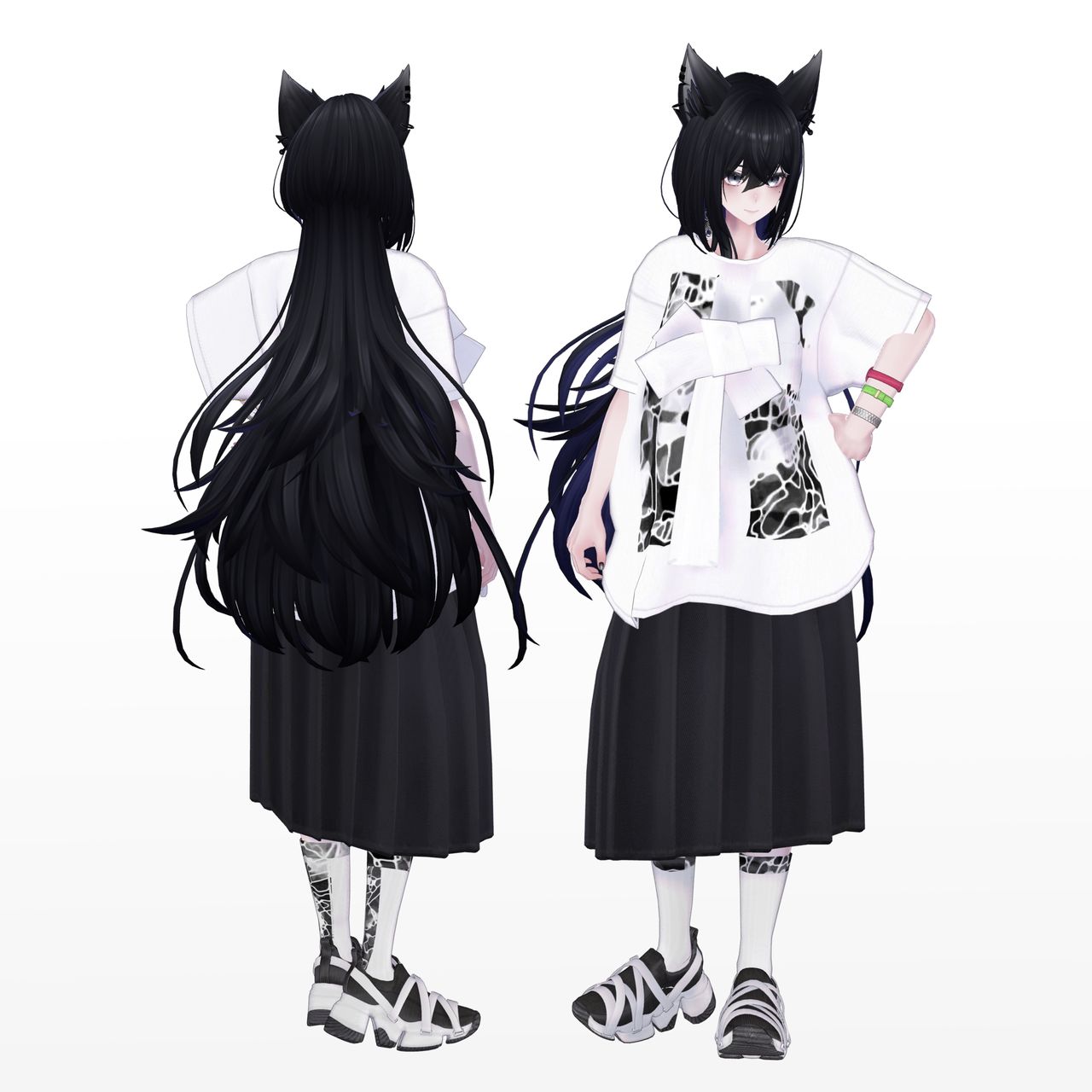 【ラシューシャ-Lasyusha 対応】RibbonShirt【VRC想定衣装】