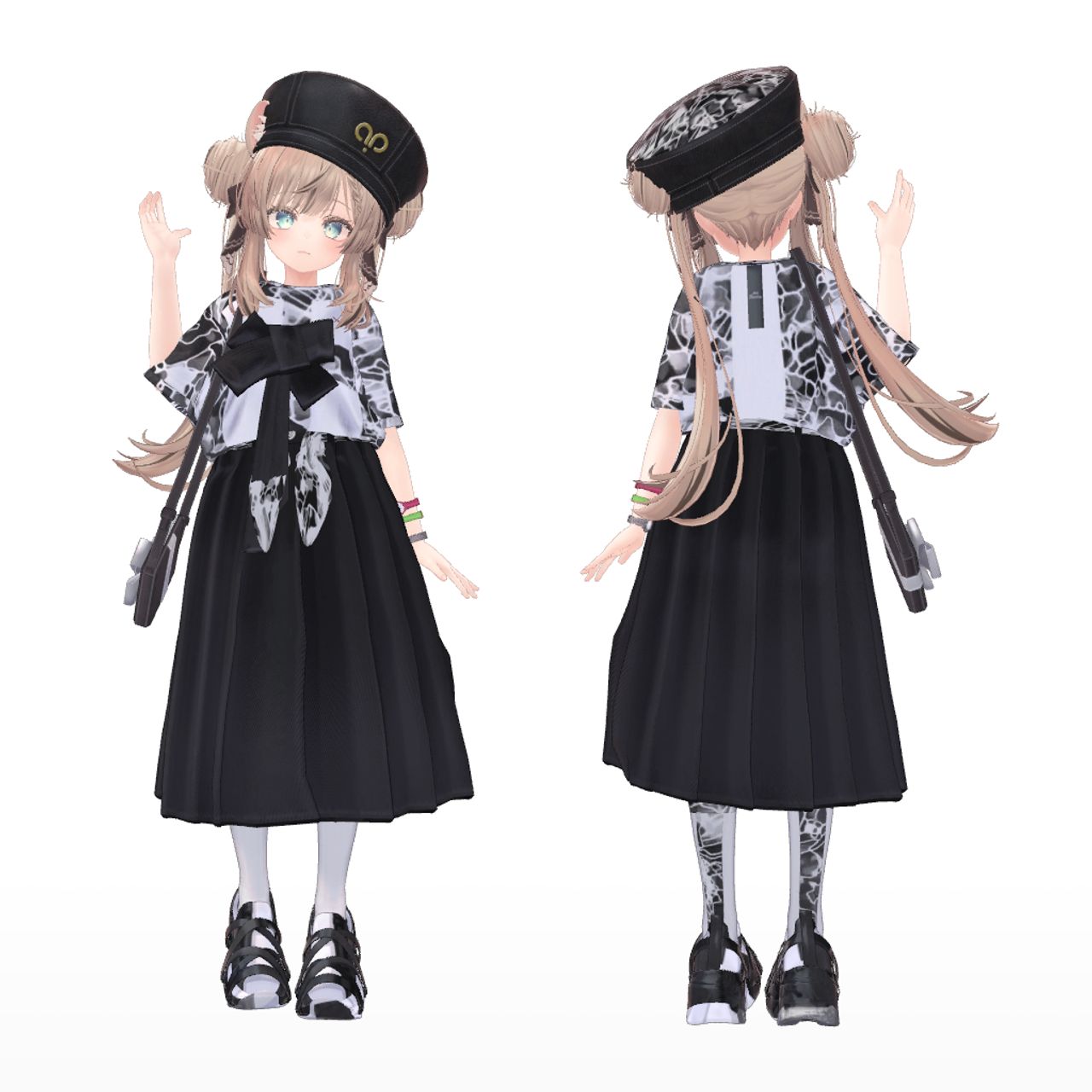 【マヌカ-Manuka 対応】RibbonShirt【VRC想定衣装】