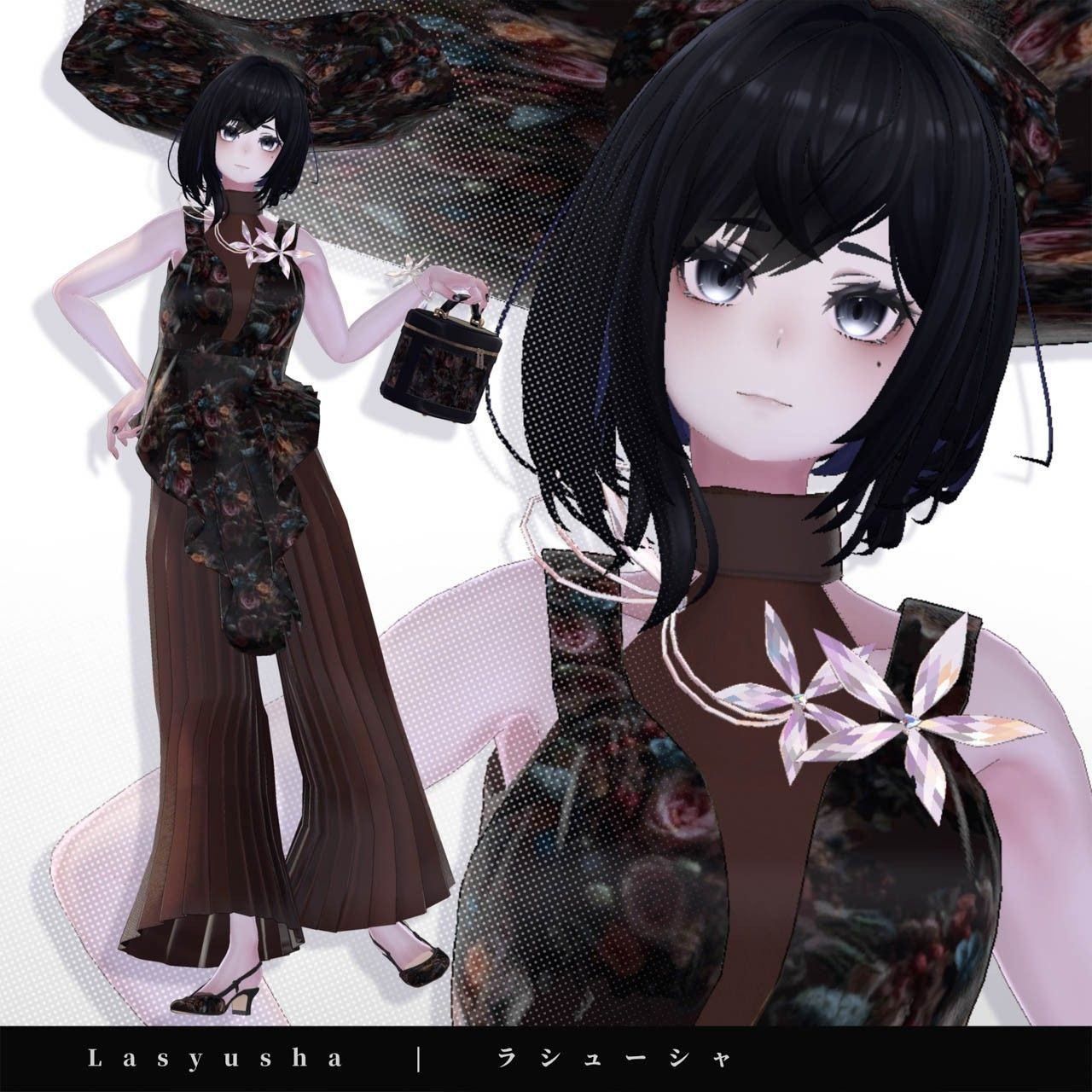 【ラシューシャ Lasyusha】ブーケコレクション☆バックストラップシューズ【VRChat】