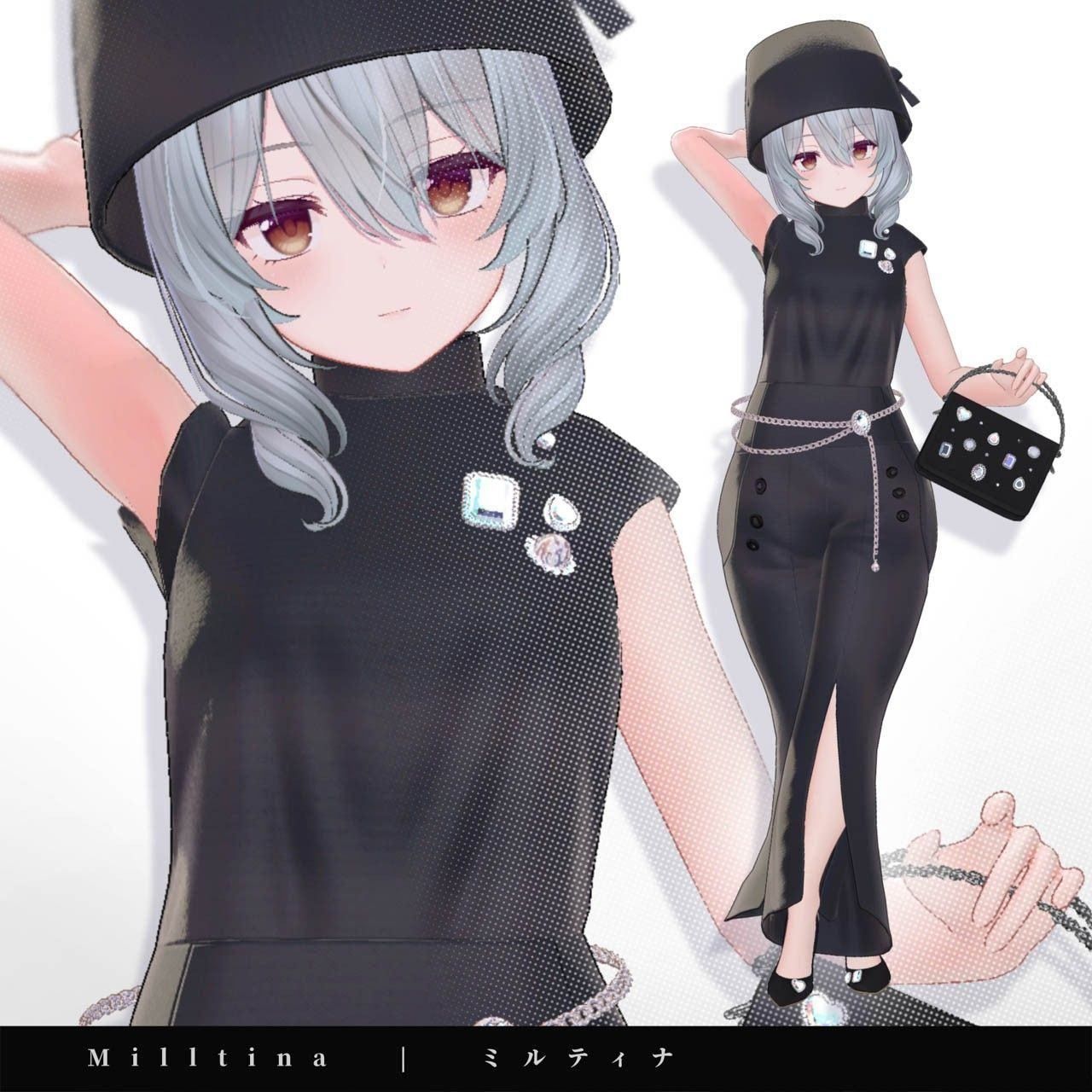ミルティナ Milltina】キラキラ大粒ビジューつき☆華やか魅せ
