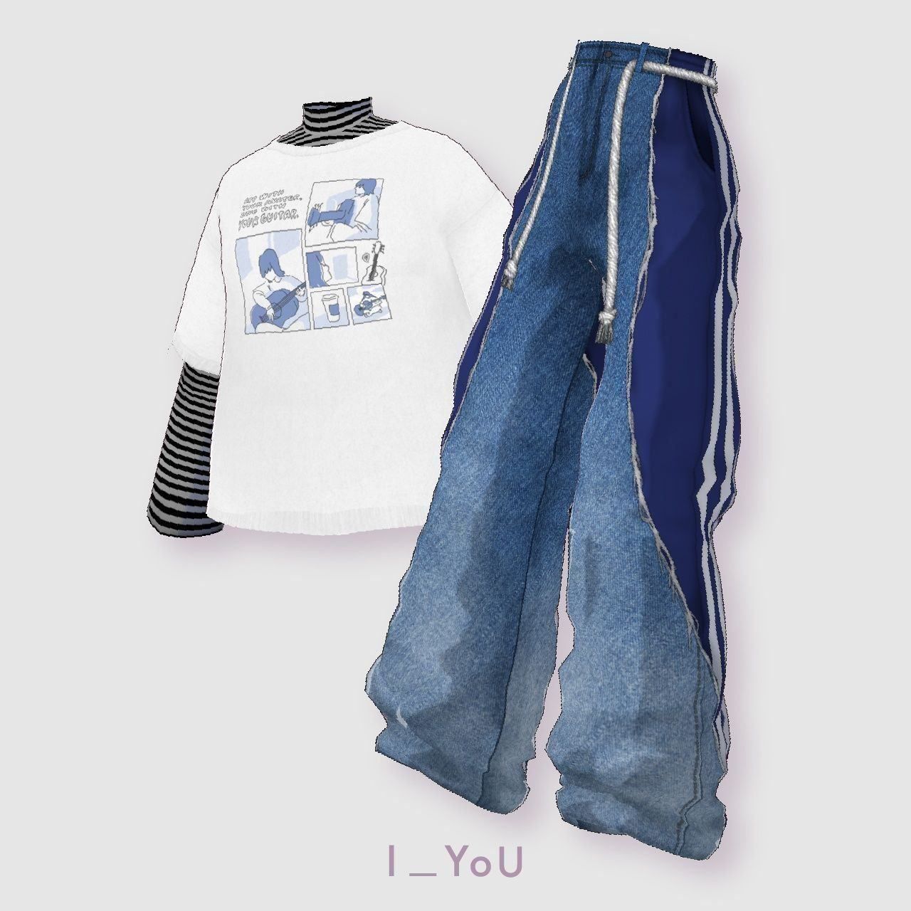 【VRoid】Tシャツコーディネートセット