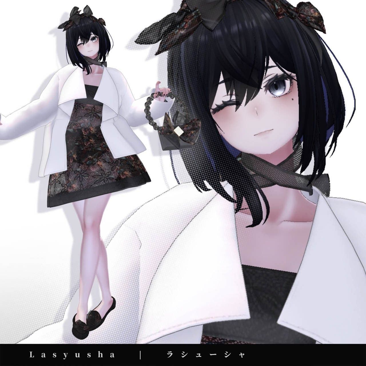 【ラシューシャ Lasyusha】ブーケコレクション☆ふんわりリボンローファー【VRChat】